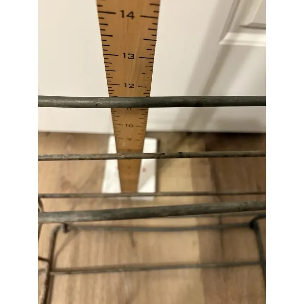 VTG Heavy Galvanized Metal Wire Milk Crate 15